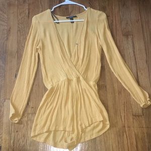 Yellow Romper Forever 21 Teens/Woman